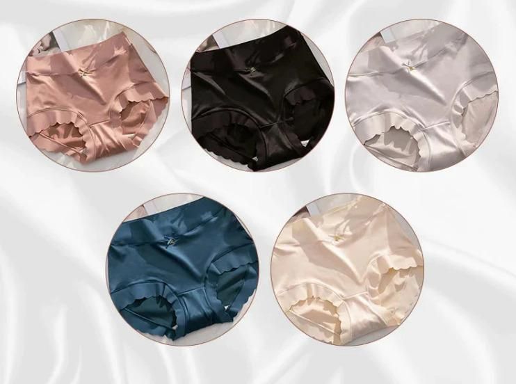 Satin Ice Silk Seamless Panties Pack of 2