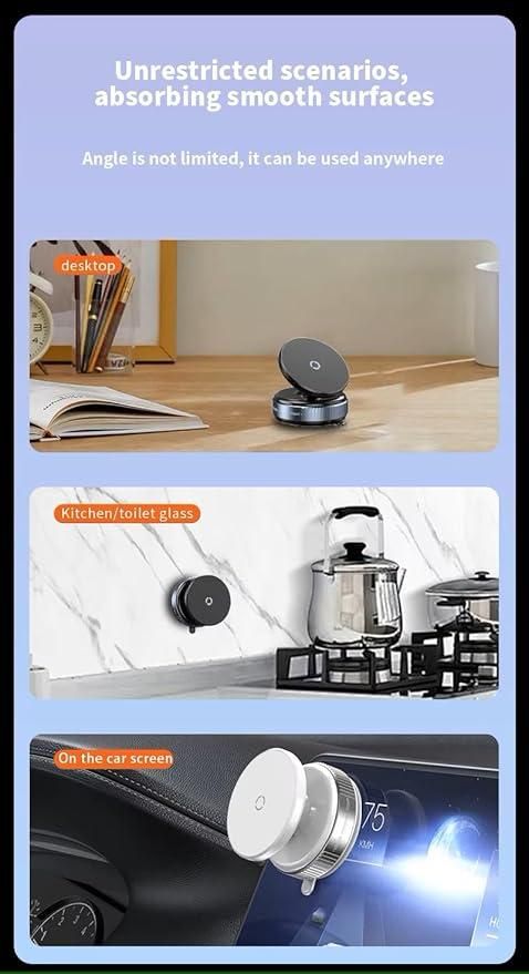 Magnetic Vacuum Suction 360 Phone Holder