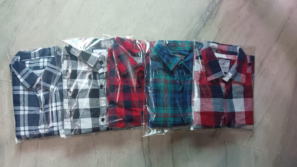 Men's Cotton Blend Full Sleeves Casual Shirt Pack of 5