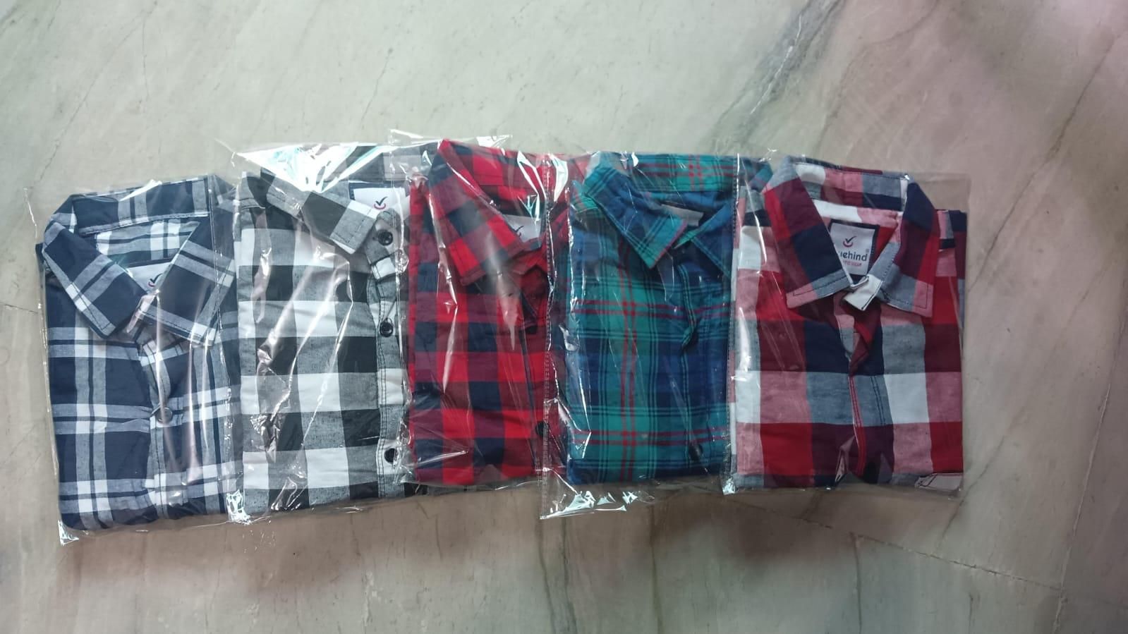 Men's Cotton Blend Full Sleeves Casual Shirt Pack of 5