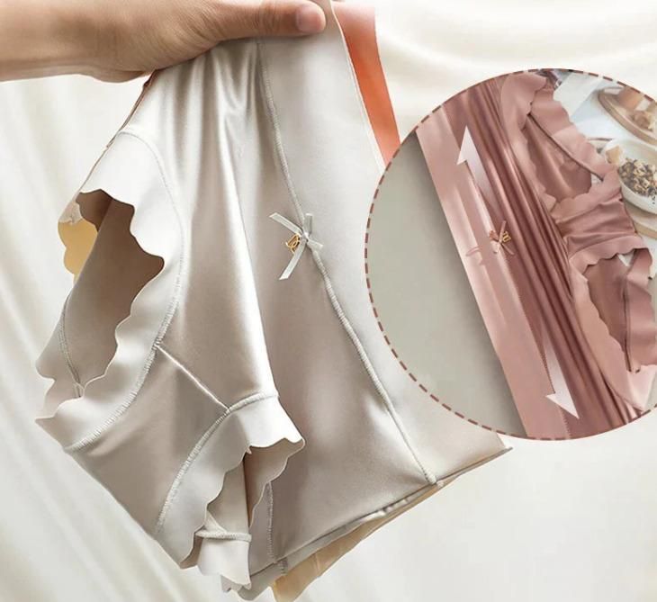 Satin Ice Silk Seamless Panties Pack of 2