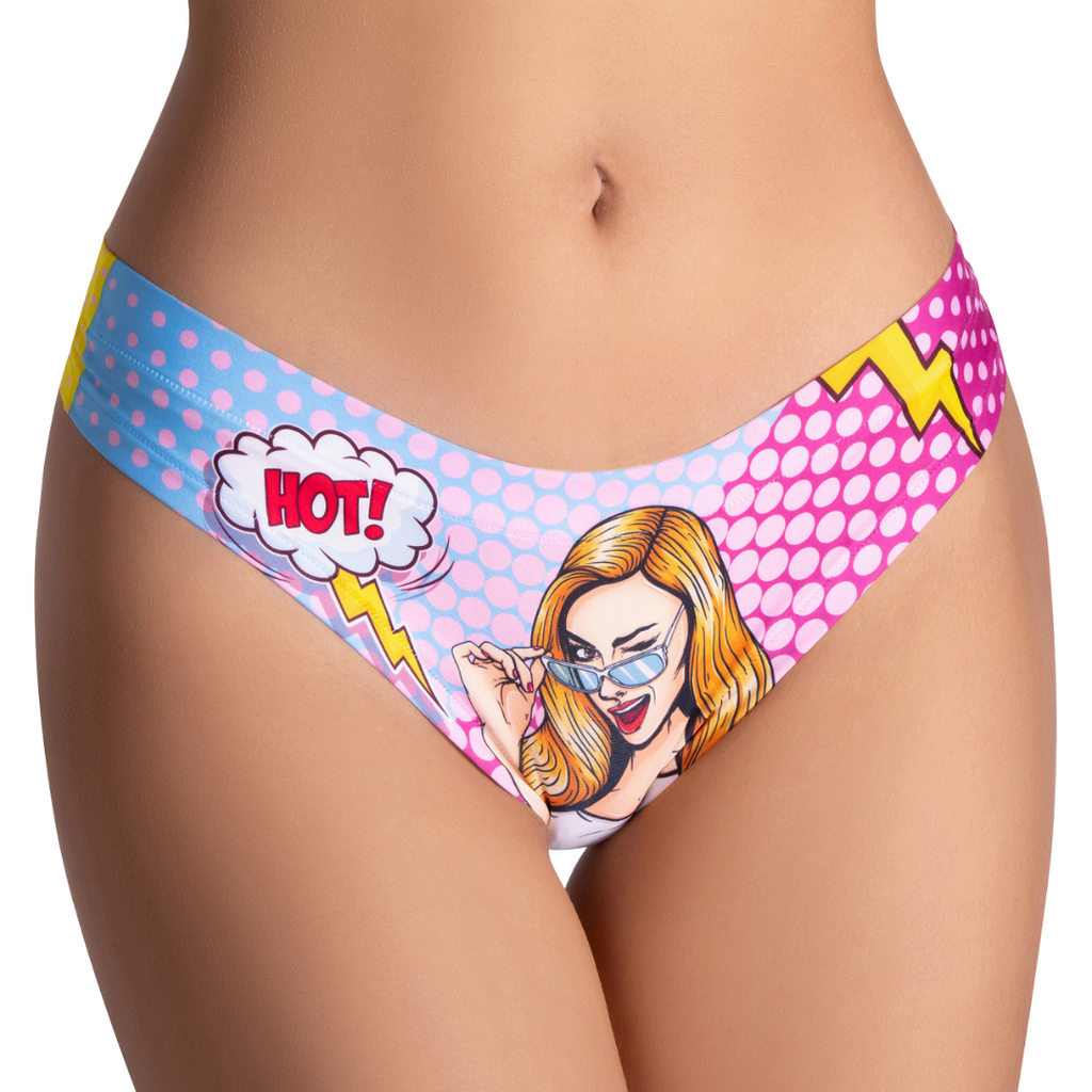 Women’s Ultra-Comfortable COMICS - Hot Girl - Panties | Original Prints, Unique Designs | Breathable Cotton Crotch